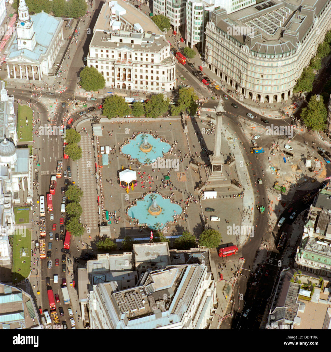 Trafalgar Square, Westminster, London, 2002. Artist: EH/RCHME staff photographer Stock Photo