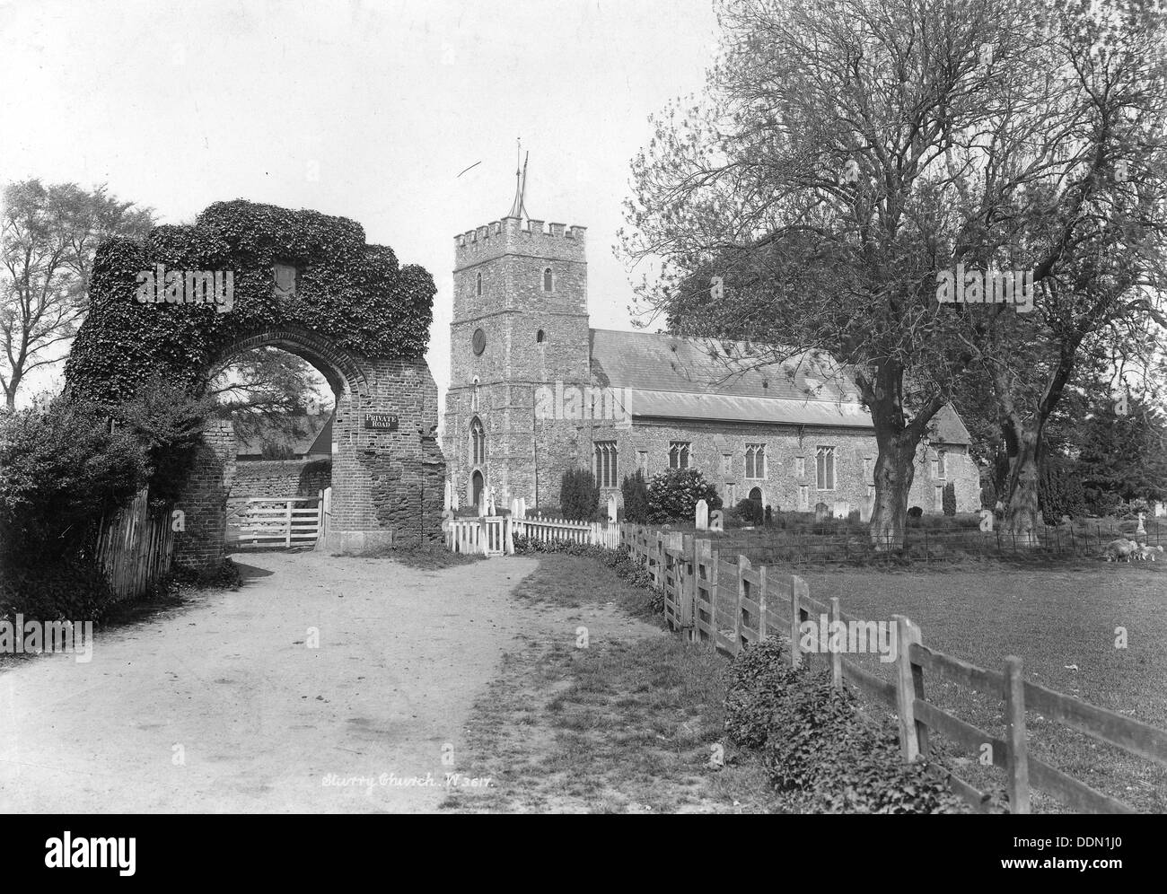 Church of St Nicholas, Sturry, Kent, 1890-1910. Artist: Unknown Stock Photo