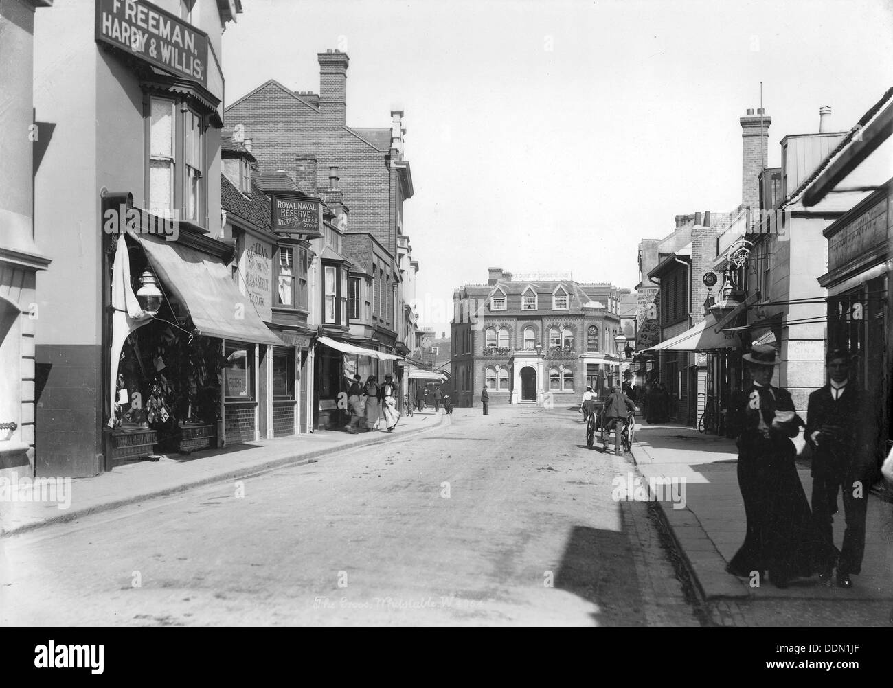 High Street, Whitstable, Kent, 1890-1910. Artist: Unknown Stock Photo