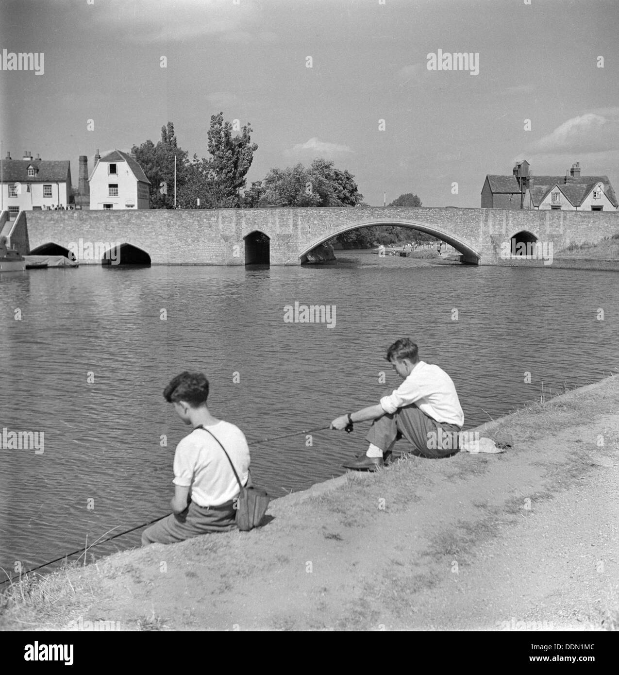 Abingdon Bridge, Oxfordshire. 1945-1980. Artist: Eric de Maré Stock Photo