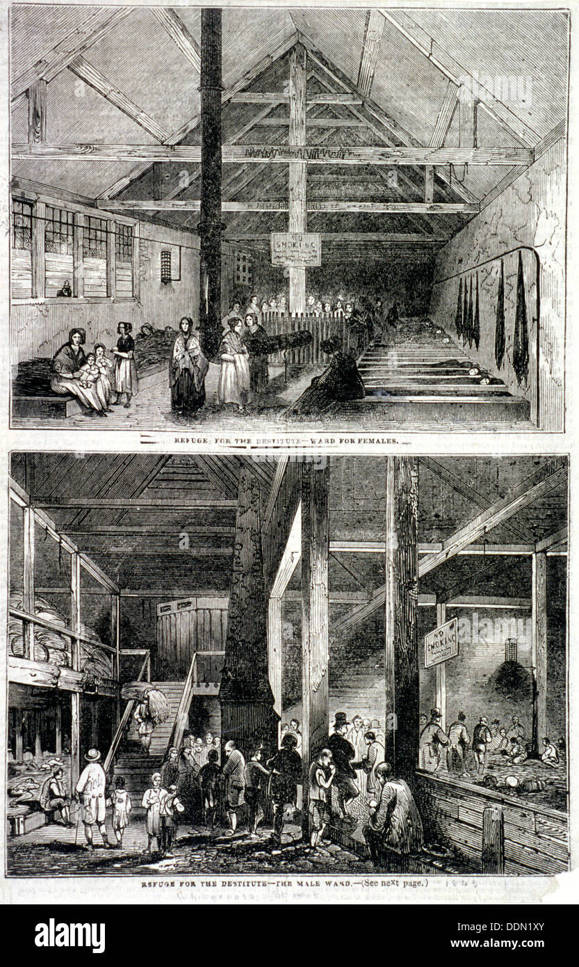 The Whitecross Street Prison for debtors, London, 1843.  Artist: Anon Stock Photo