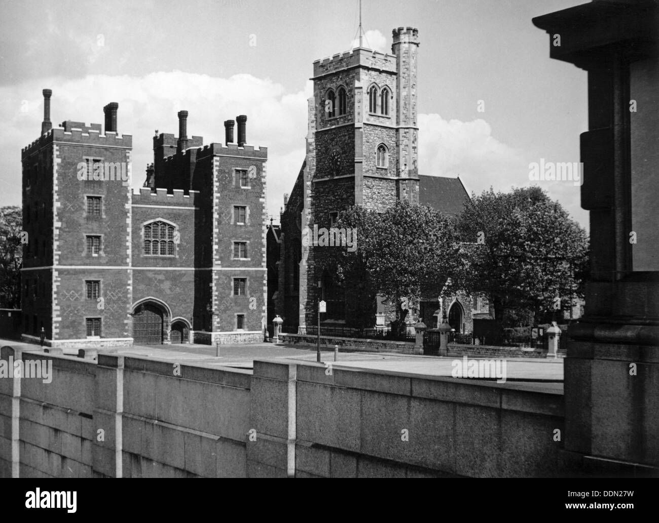 Lambeth Palace, Lambeth, London, c19451965. Artist SW Rawlings Stock