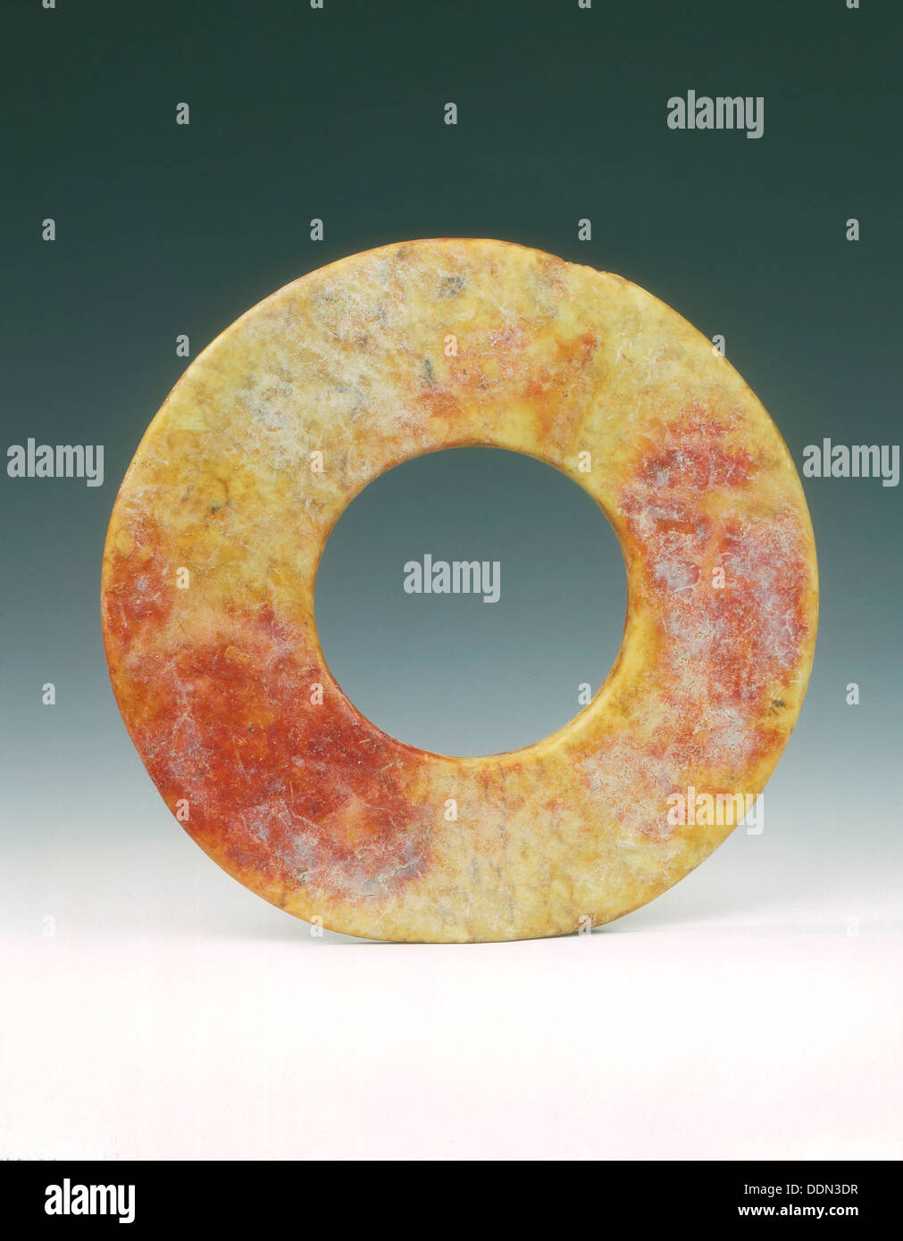 Altered Jade Bi Disc With Russet Patches Neolithic Liangzhu Culture China C3400 C2250 Bc Artist Unknown Stock Photo Alamy