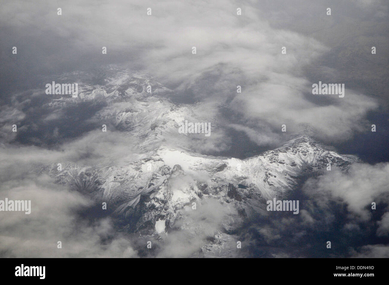 Kilimanjaro airport, nearby aerial scenery. Stock Photo