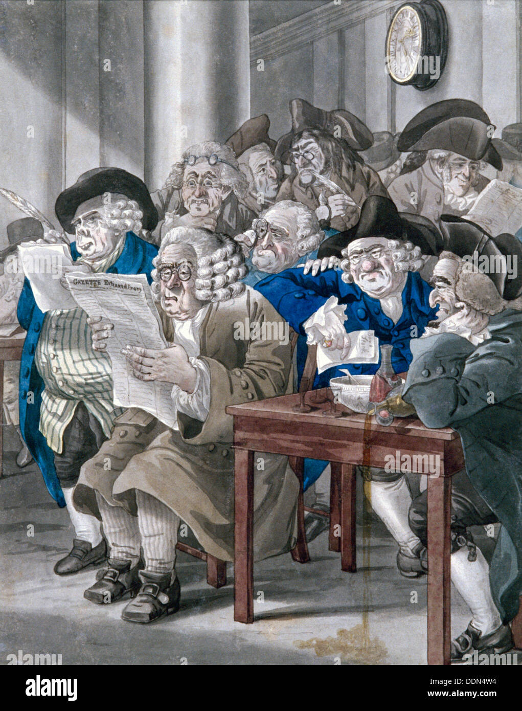 'StockJobbers Extraordinary', Stock Exchange, London, c1795. Artist Robert Dighton Stock Photo