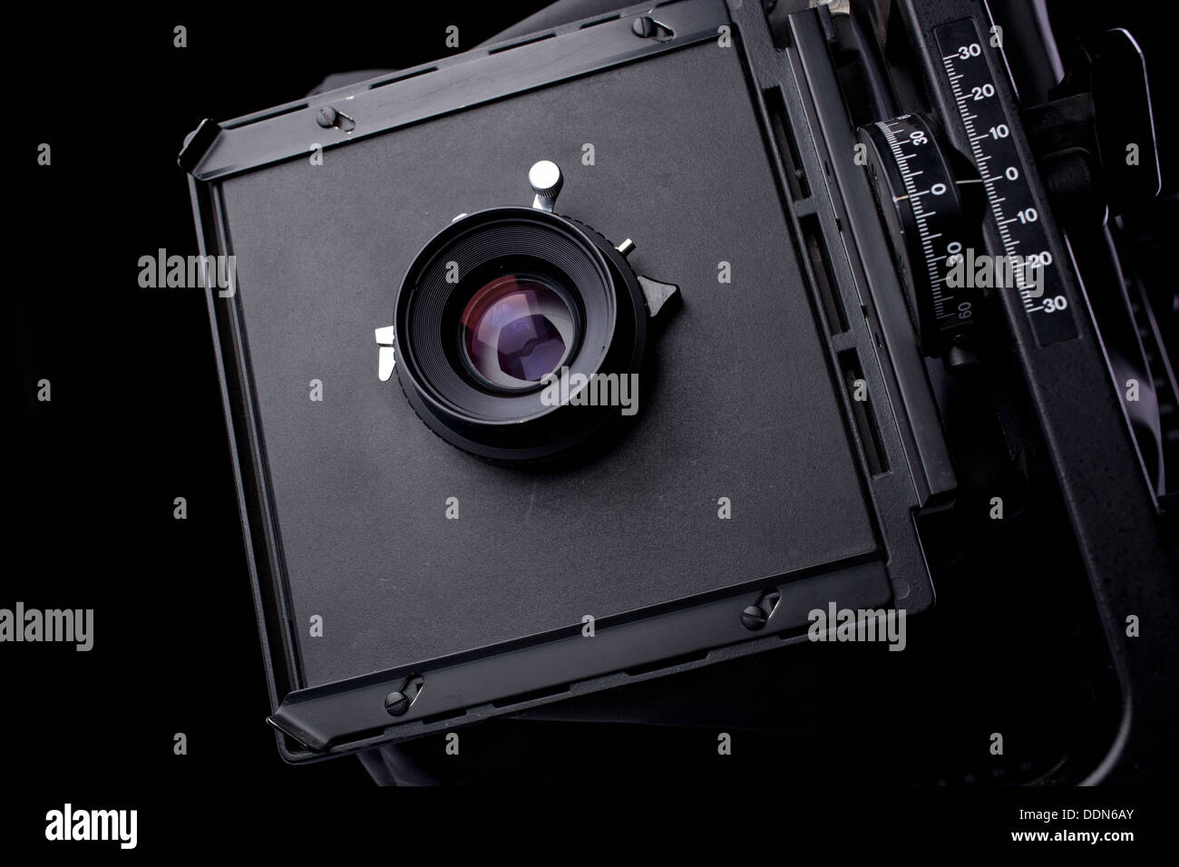Old photo Camera on black background Stock Photo Alamy