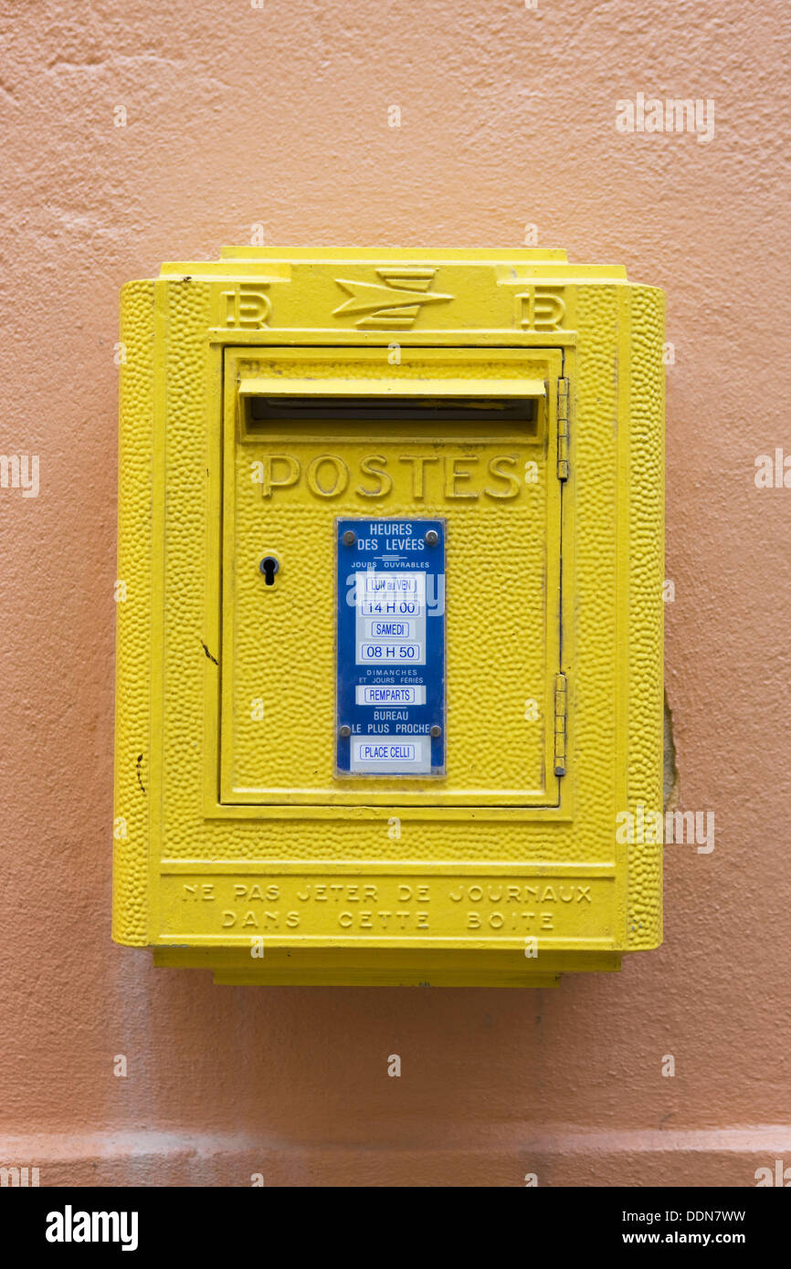French post box, France Stock Photo Alamy