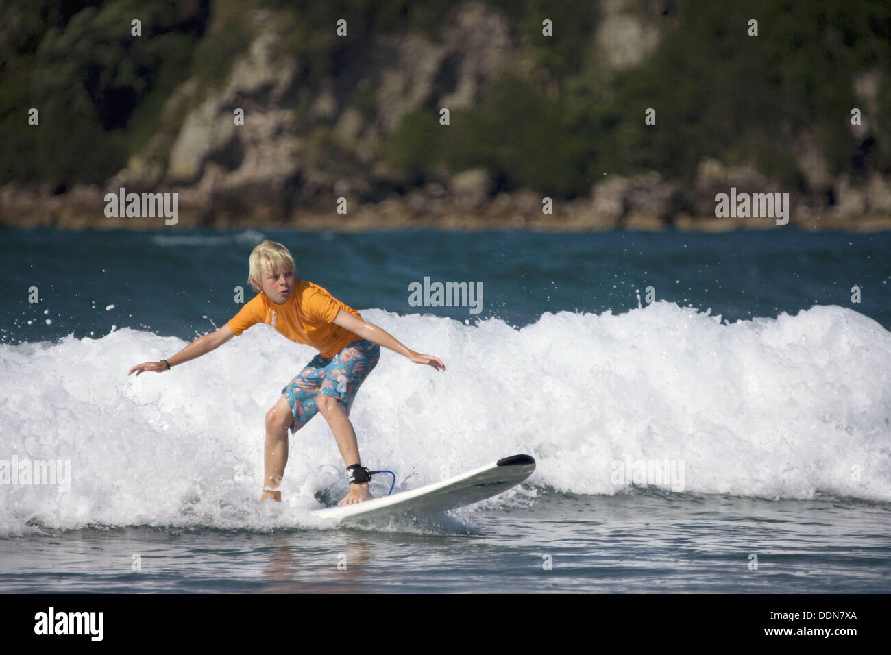 Surf School in Mt Maunganui, North Island, New Zealand Stock Photo Alamy