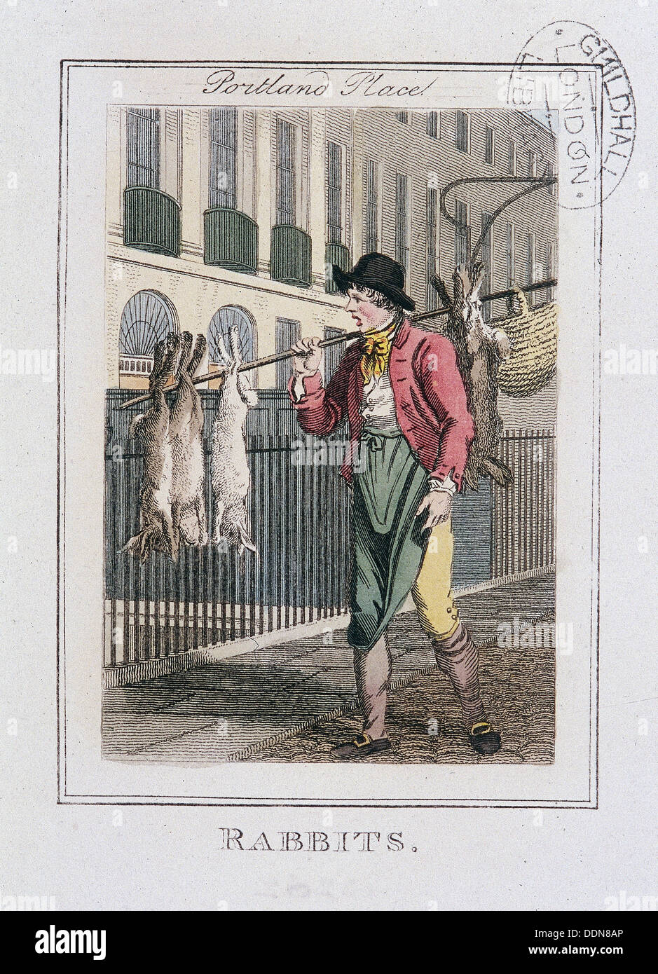 'Rabbits', Cries of London, 1804. Artist Anon Stock Photo Alamy