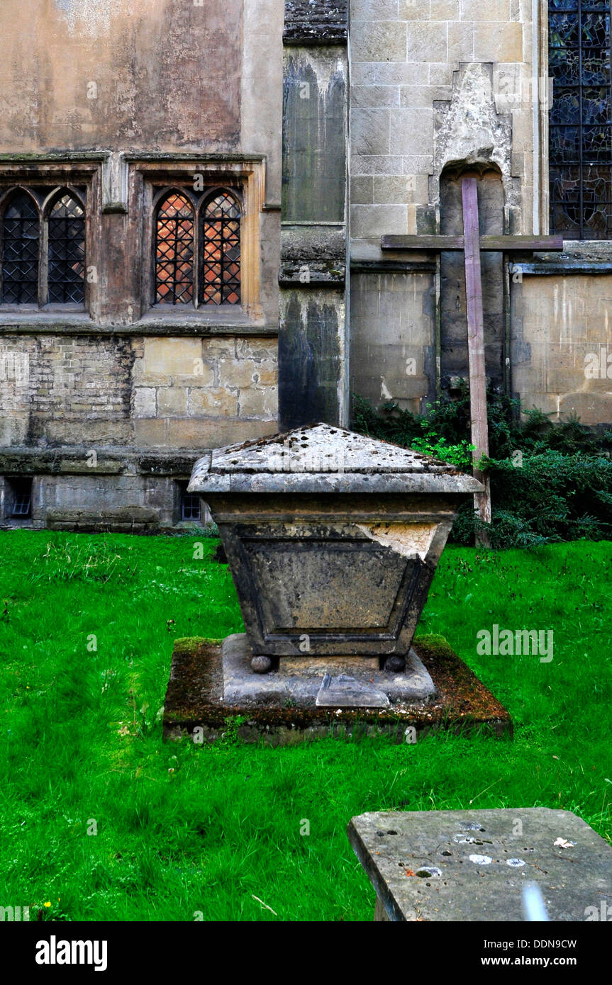 A close view of a church yard, Cambridge, UK Stock Photo