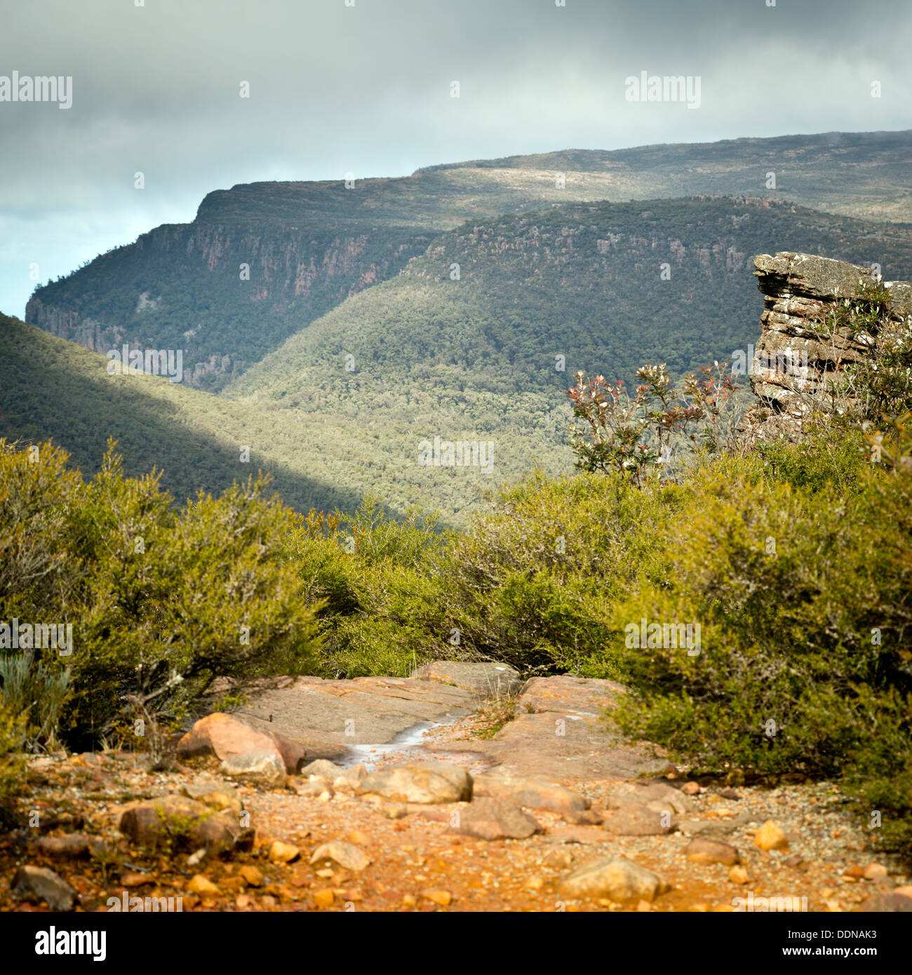 Scenic views of the Grampians National Park in Western Victoria, Australia Stock Photo