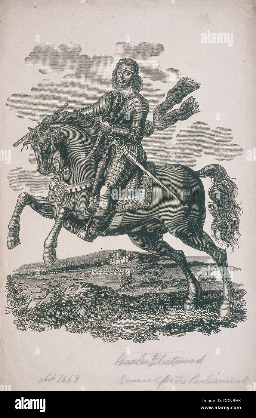 General Charles Fleetwood, (c1800).  Artist: Anon Stock Photo
