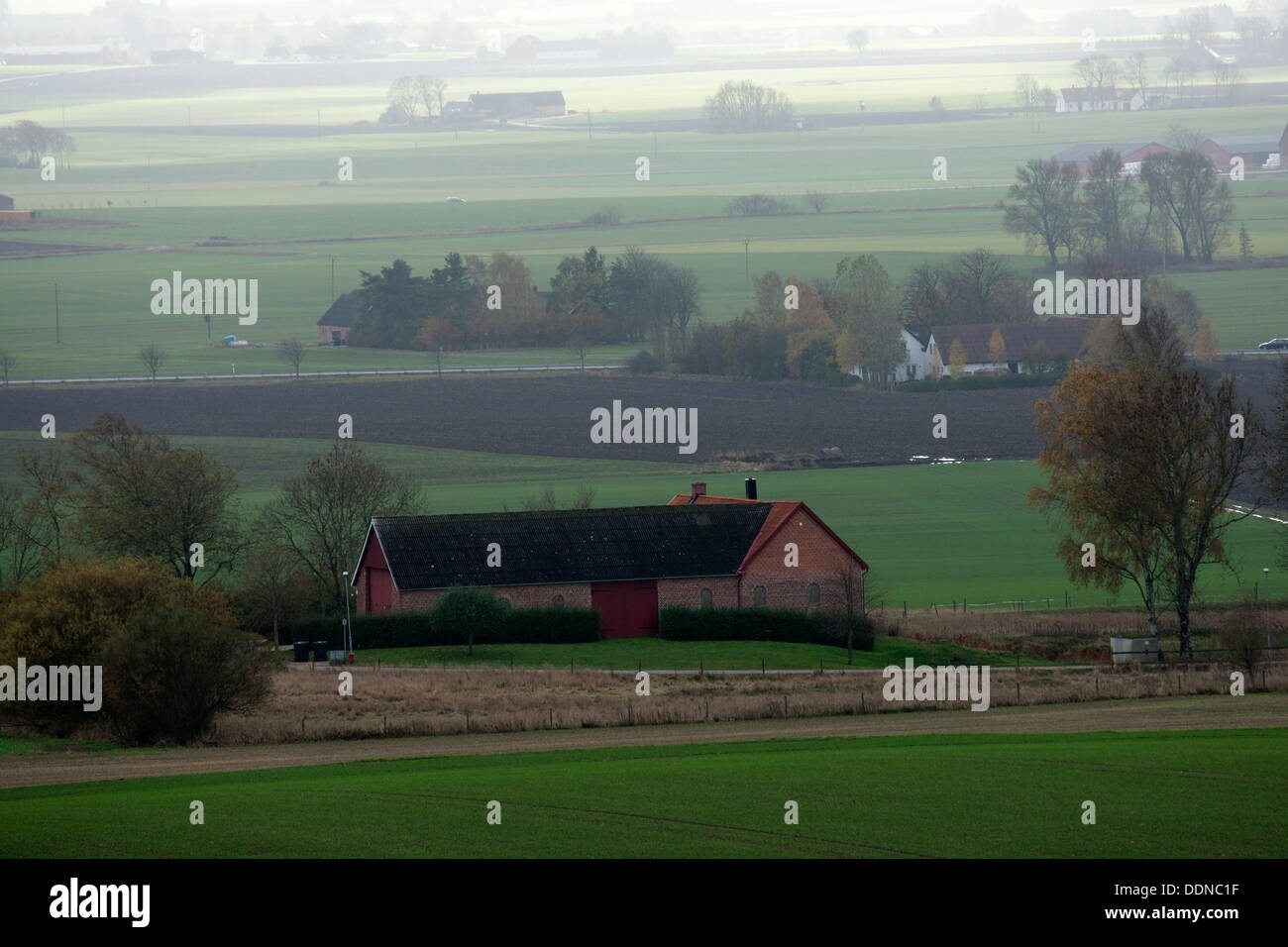 The southern part of Sweden is farmland Stock Photo