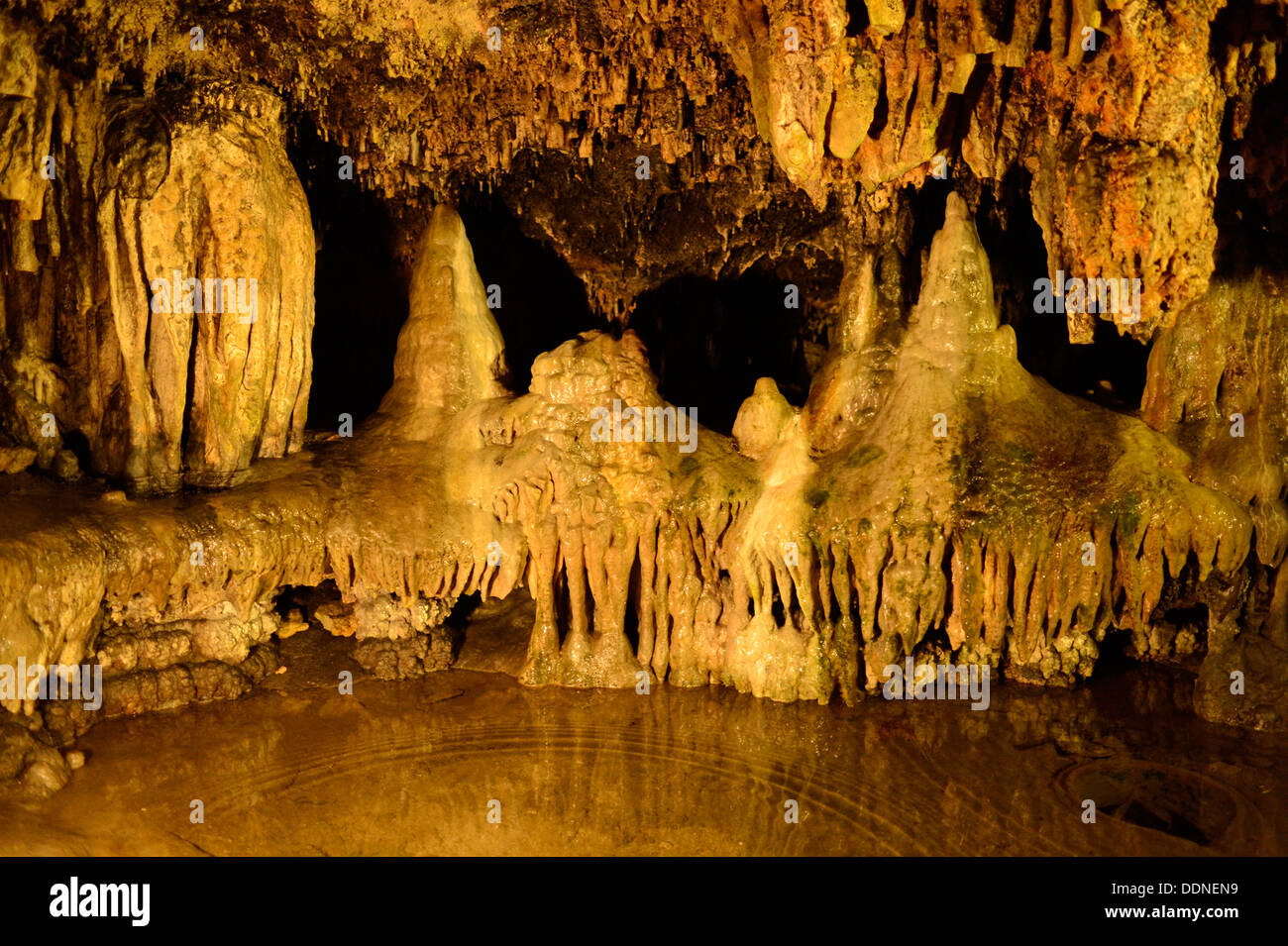 Stalactite cave in Velburg, Bavaria, Germany Stock Photo
