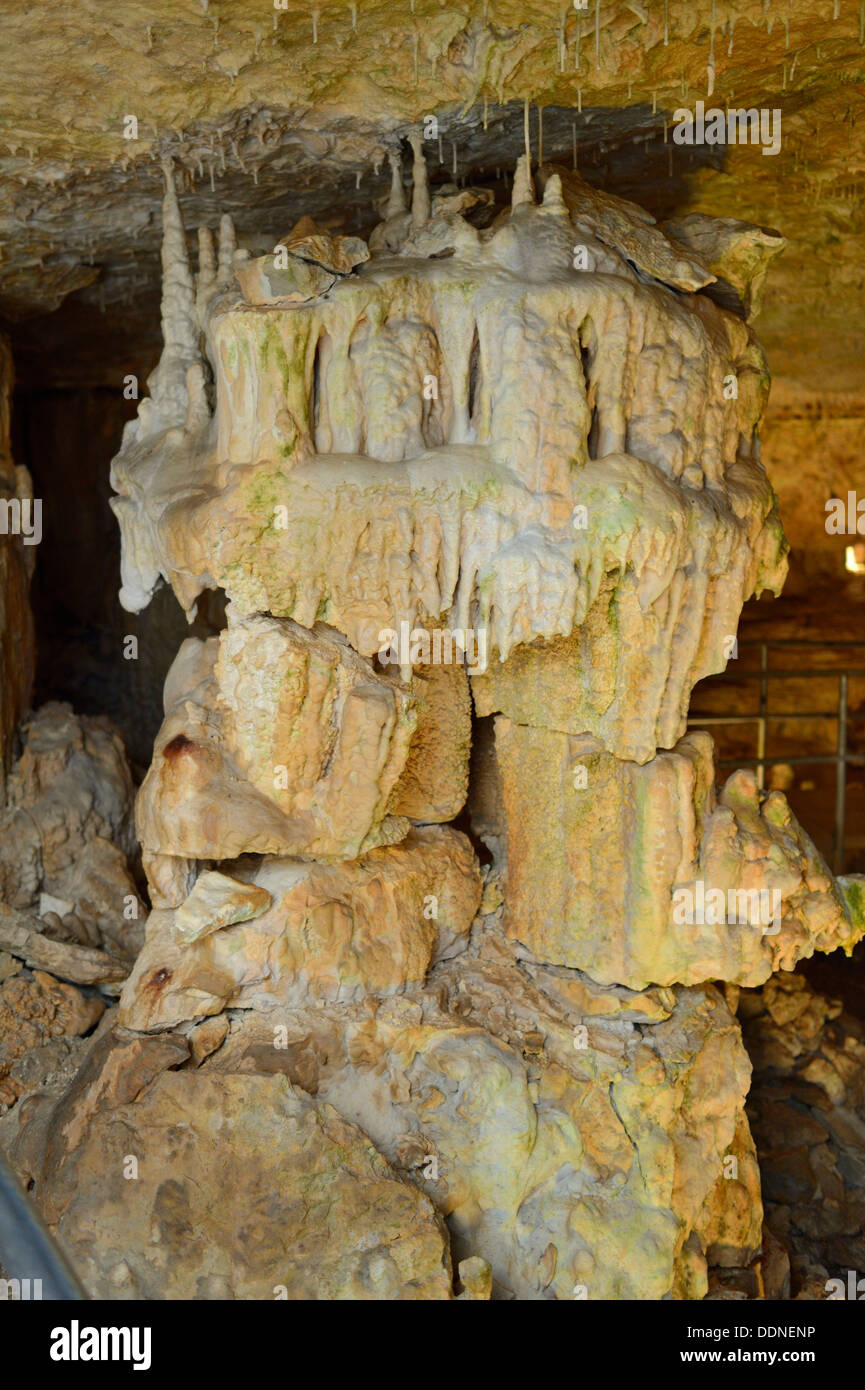 Stalactite cave in Velburg, Bavaria, Germany Stock Photo