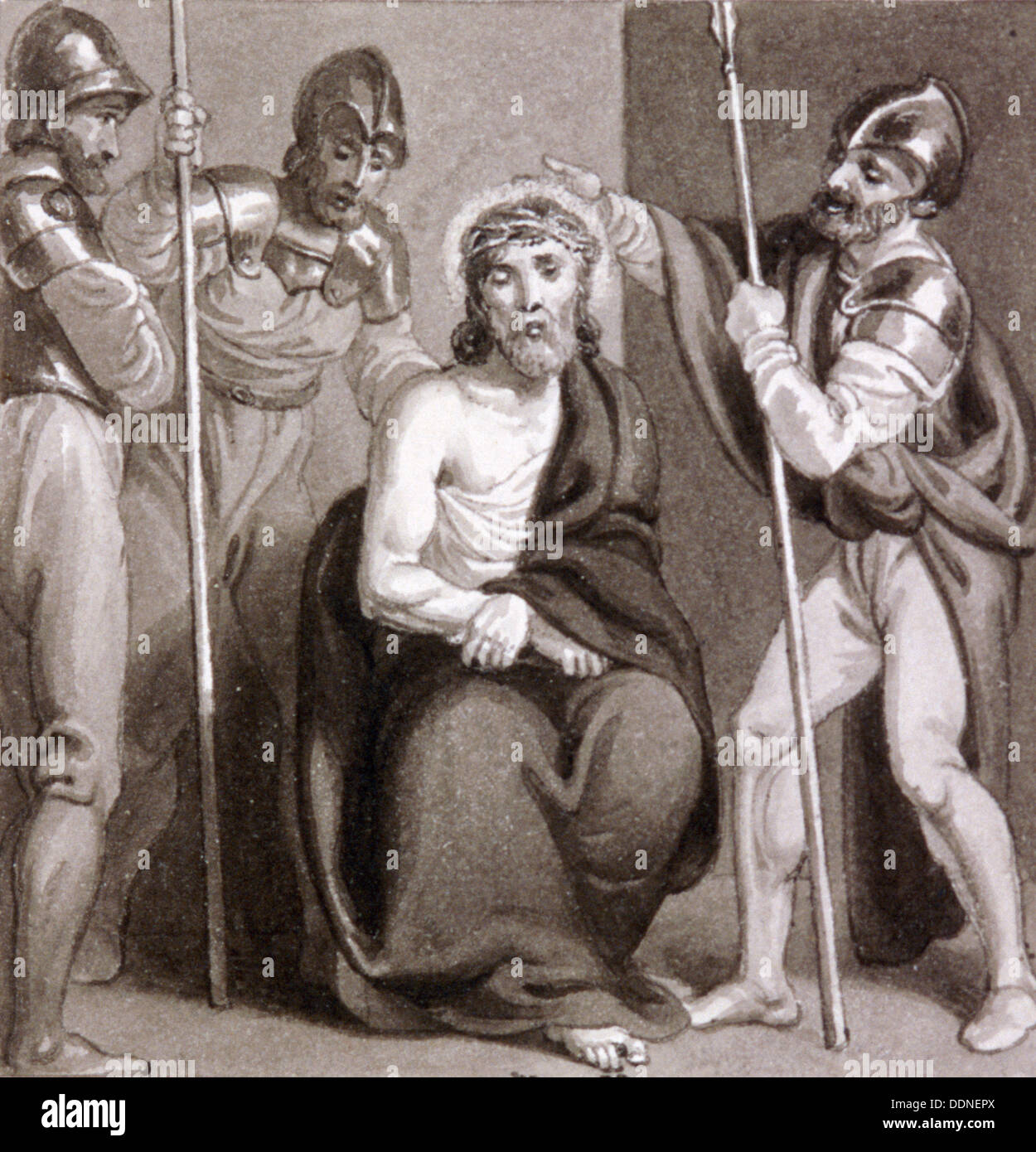 'The Mocking of Christ', c1810c1844. Artist Henry Corbould Stock