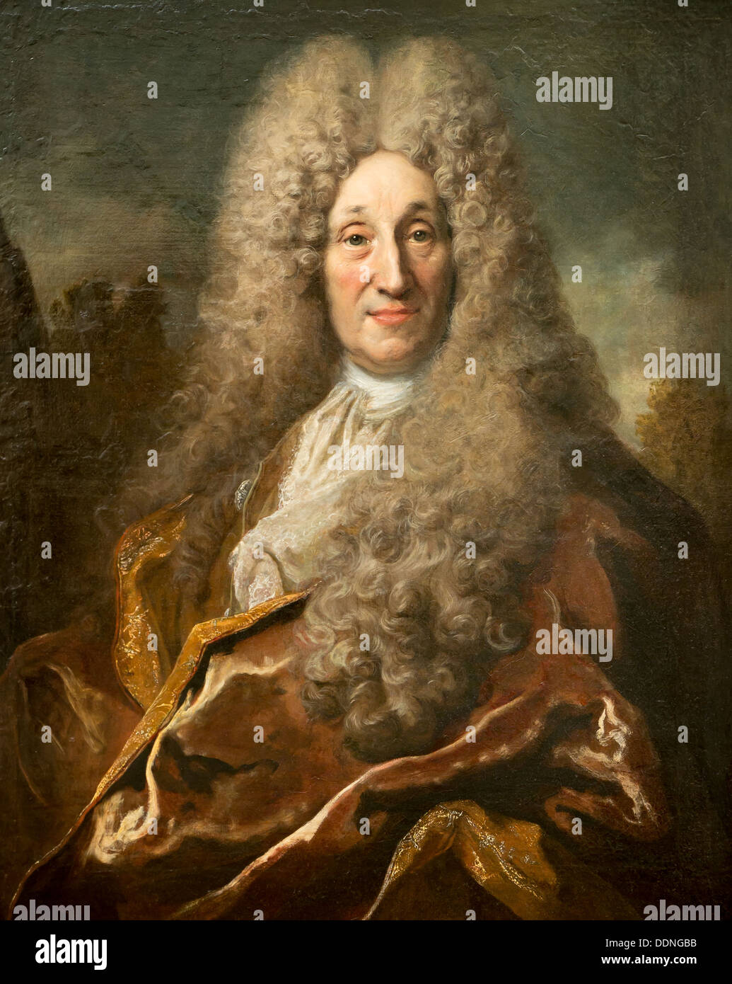 18th century  -  Portrait of Jean Pupil de Craponne, 1708 - Nicolas de Largillierre Oil on canvas Stock Photo