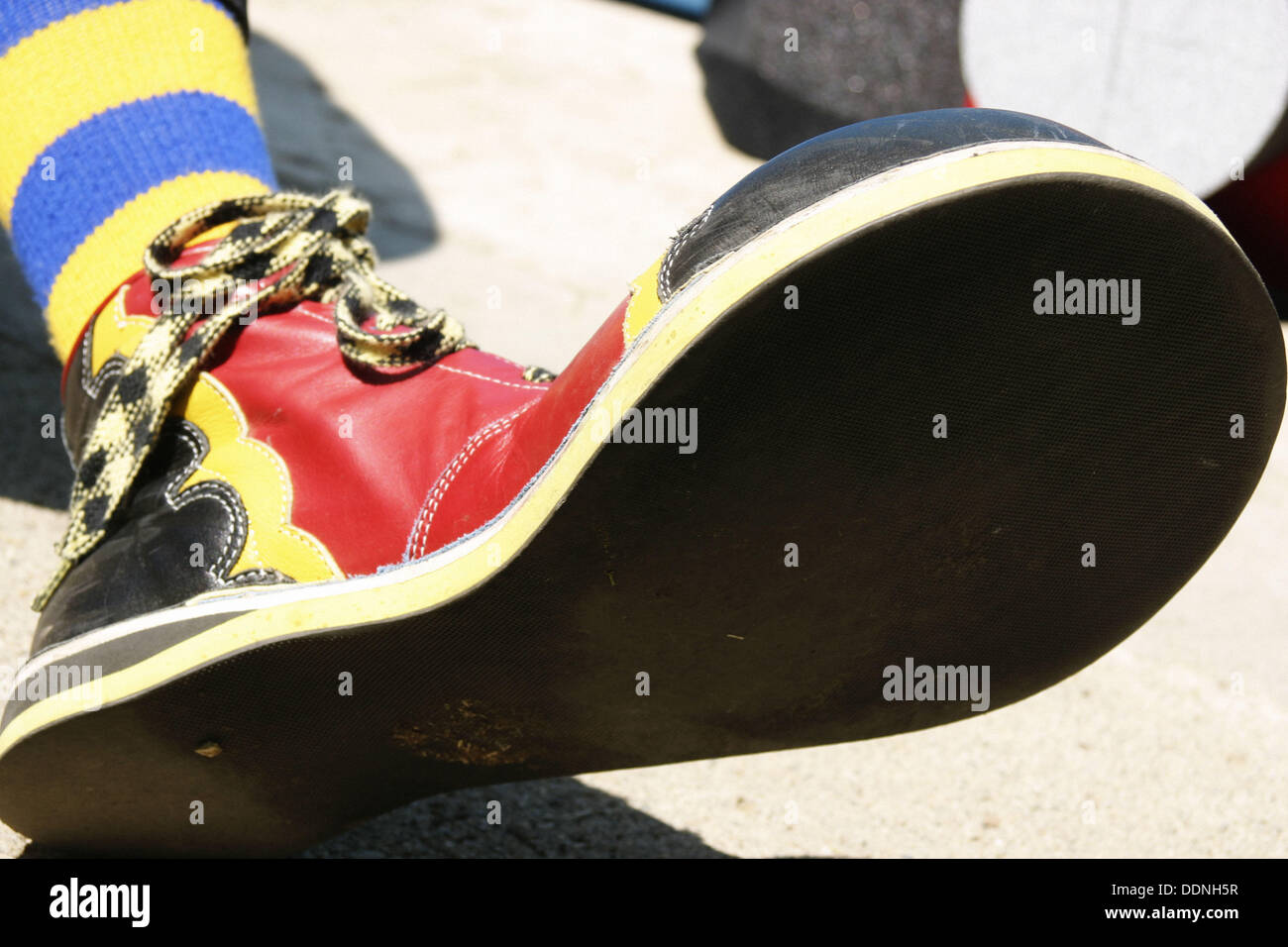 Clown shoe with black bottom Stock Photo - Alamy