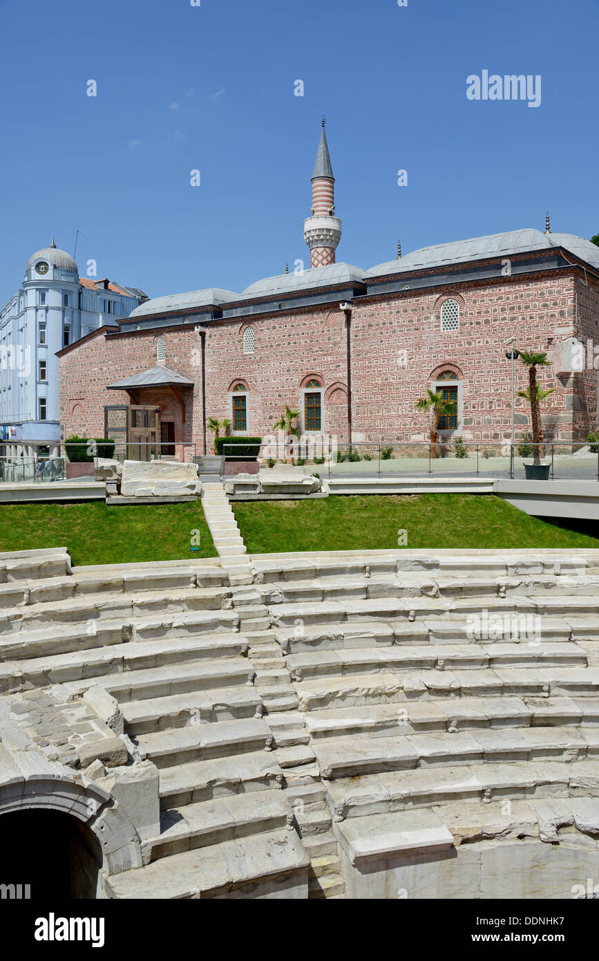 The Ancient Stadium Philipopolis in Plovdiv,Bulgaria Stock Photo