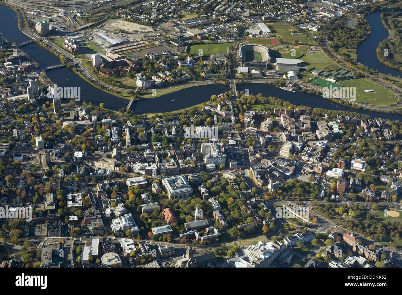 Harvard University (Science Center at bottom, Harvard Yard in middle