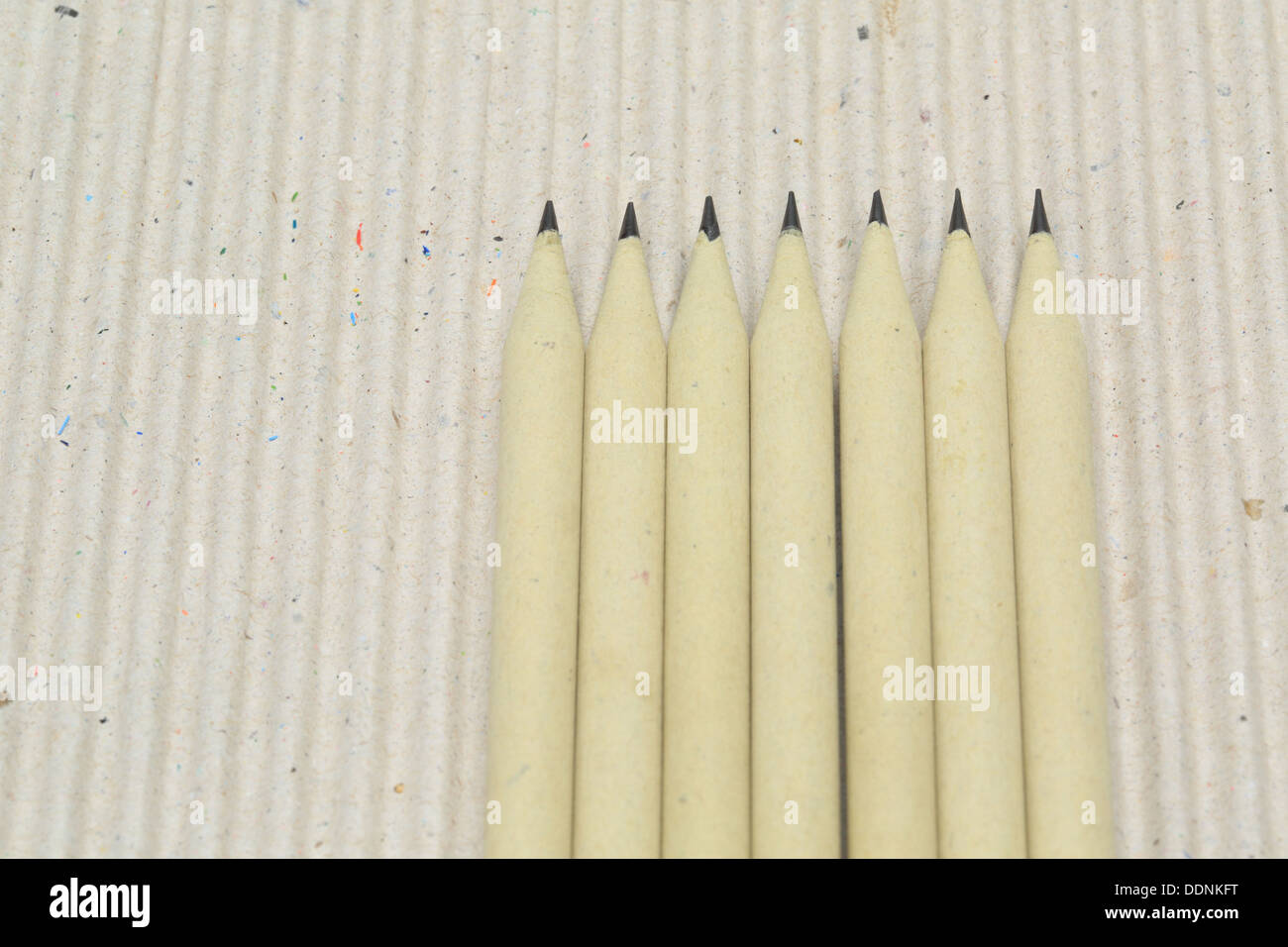 A pencil made of paper. Environmentally friendly stationary supplies ...