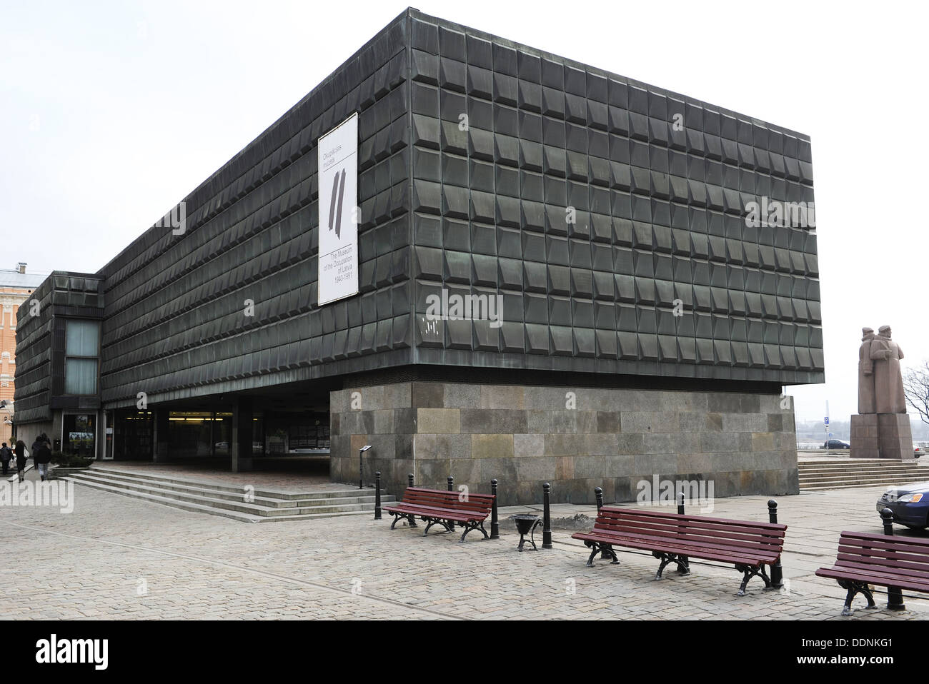 Latvia. Riga. Museum of the Occupation of Latvia 1940-1991. Building was  built in 1971 by Gunnar Birkerts Stock Photo - Alamy