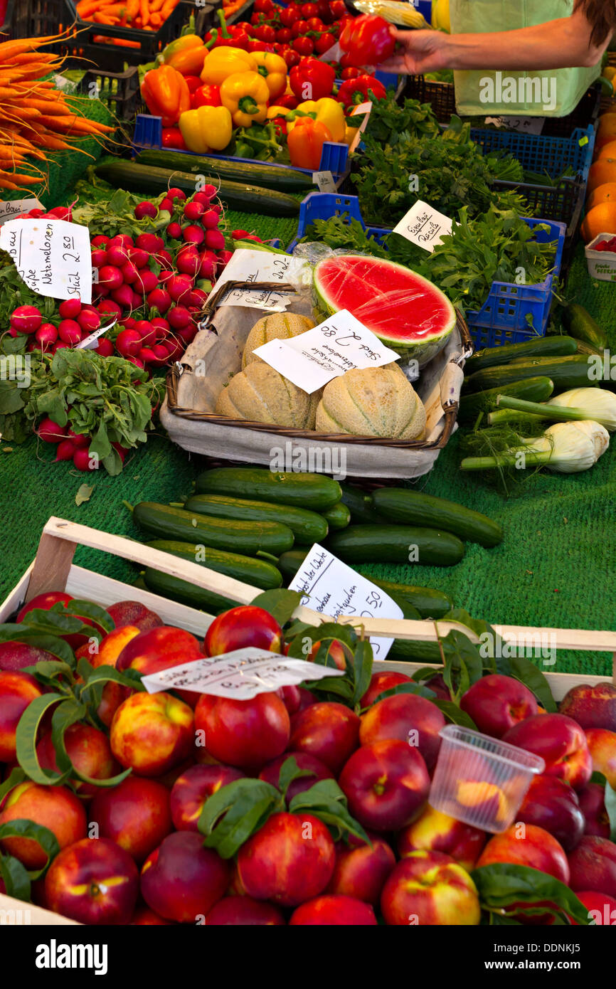 Food and produce market Stock Photo Alamy