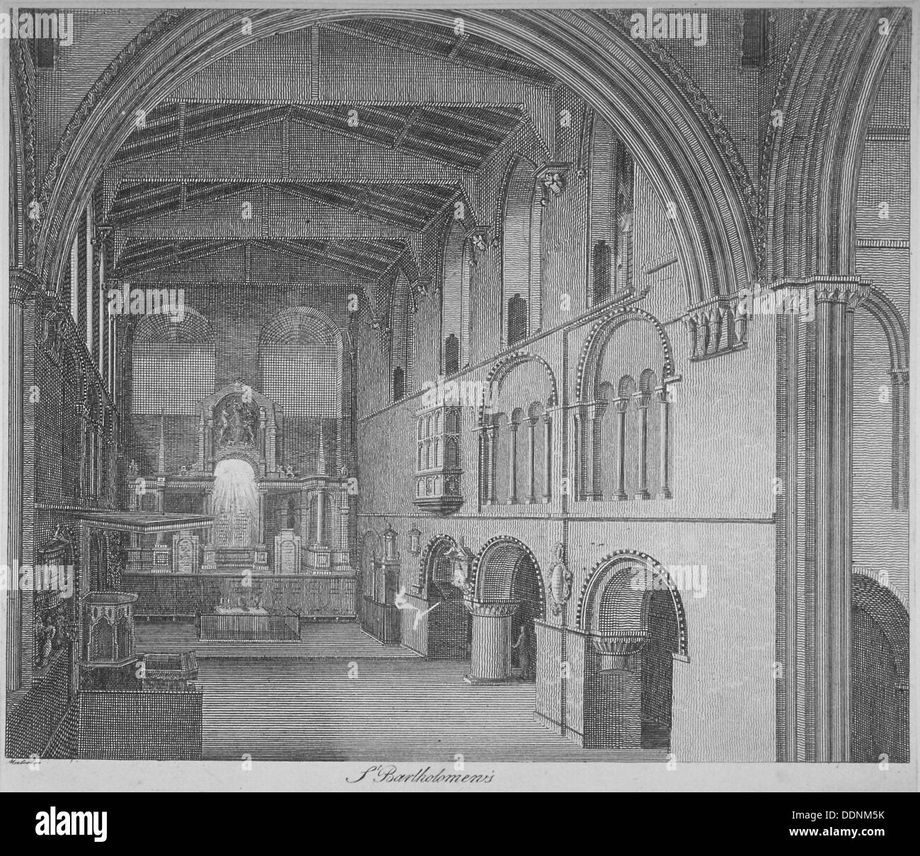 Interior view st bartholomew church hi-res stock photography and images ...