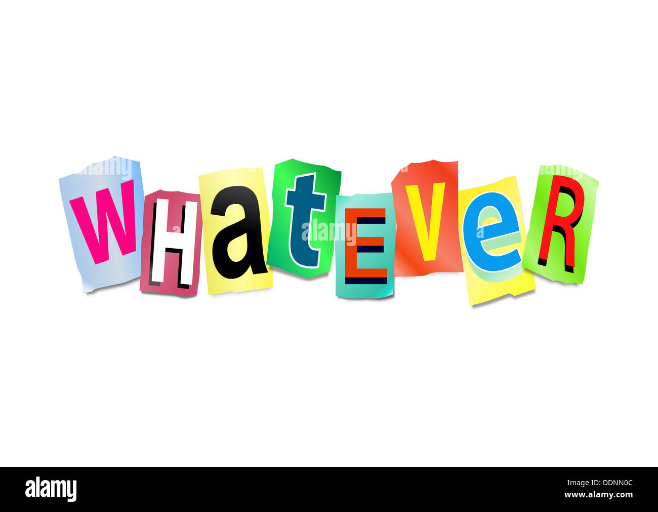 Whatever word Cut Out Stock Images & Pictures Alamy