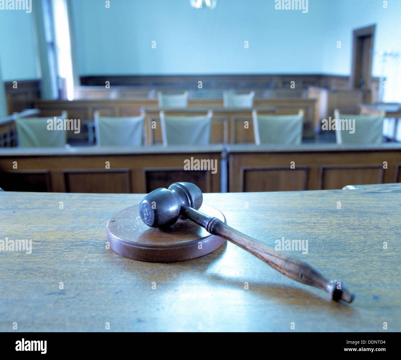 Gavel in a courtroom Stock Photo Alamy