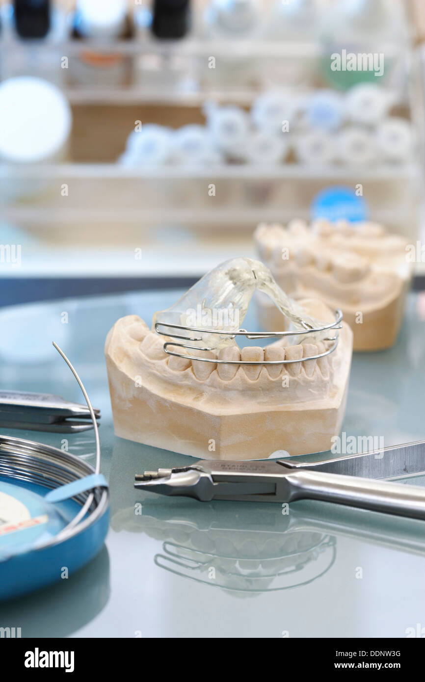 Brace for lower jaw Stock Photo Alamy