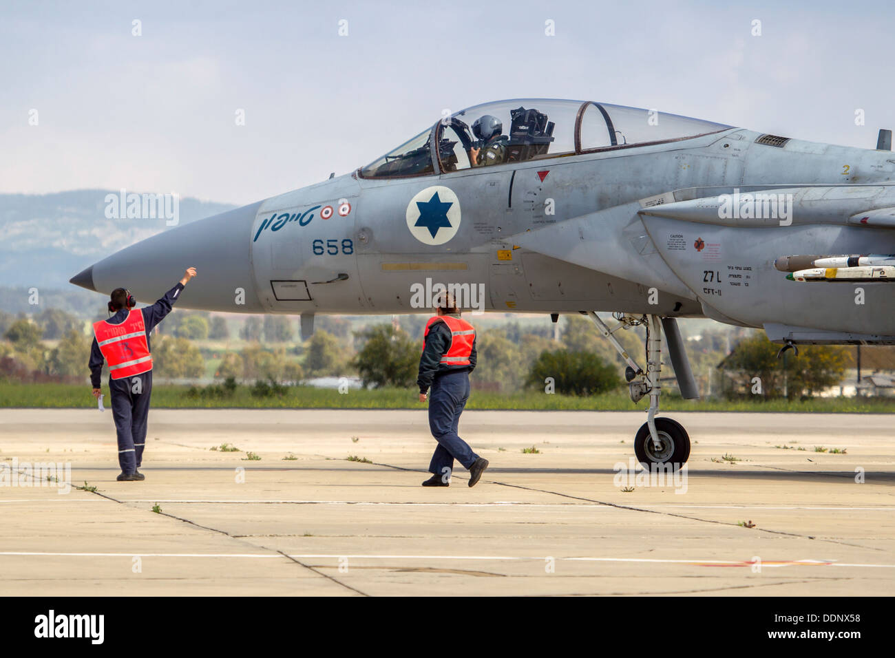 Israeli Air force (IAF) Fighter jet F-15 (BAZ) Stock Photo