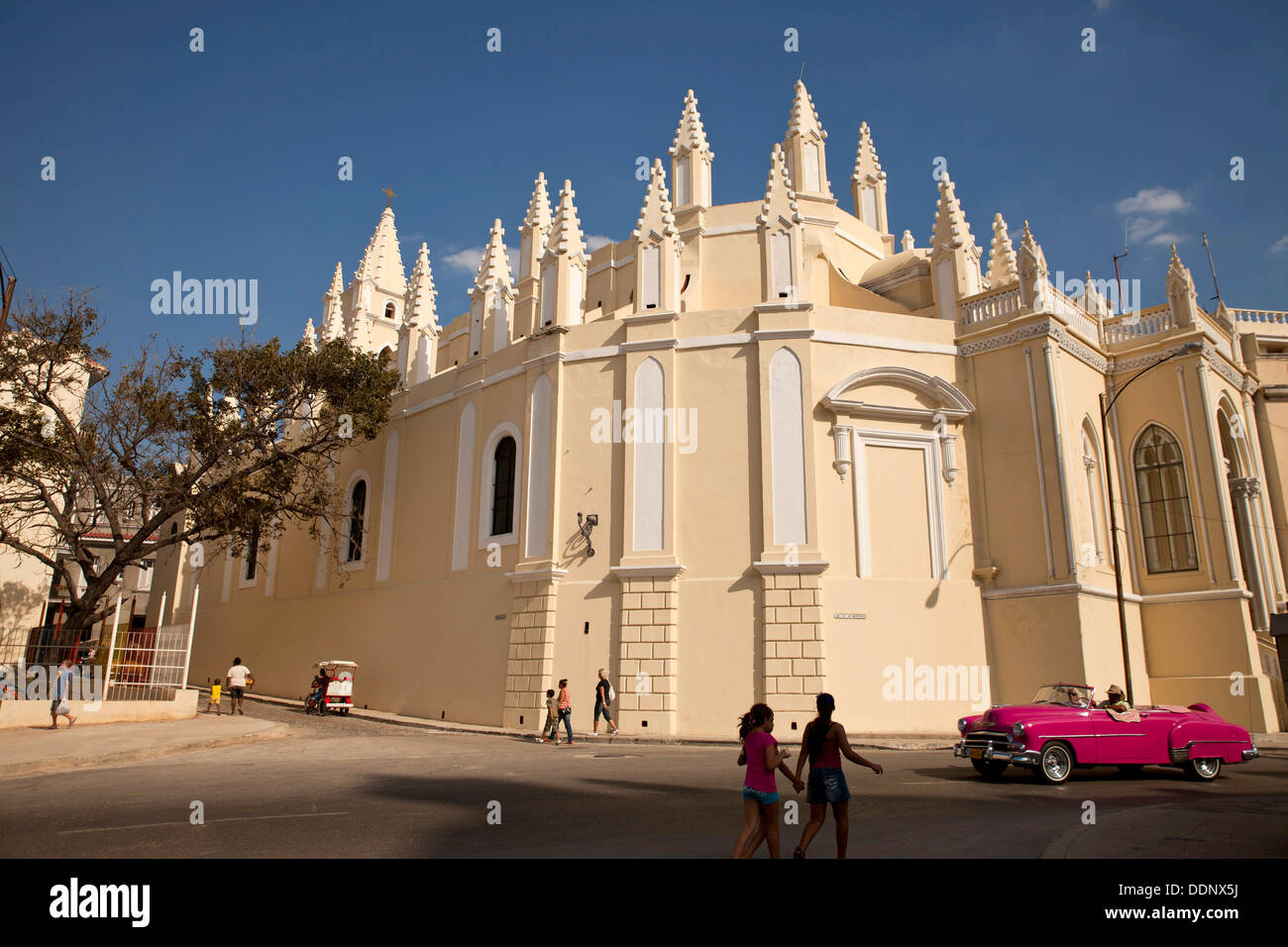 church Iglesia del Santo Angel Custodio in Havana, Cuba, Caribbean Stock Photo