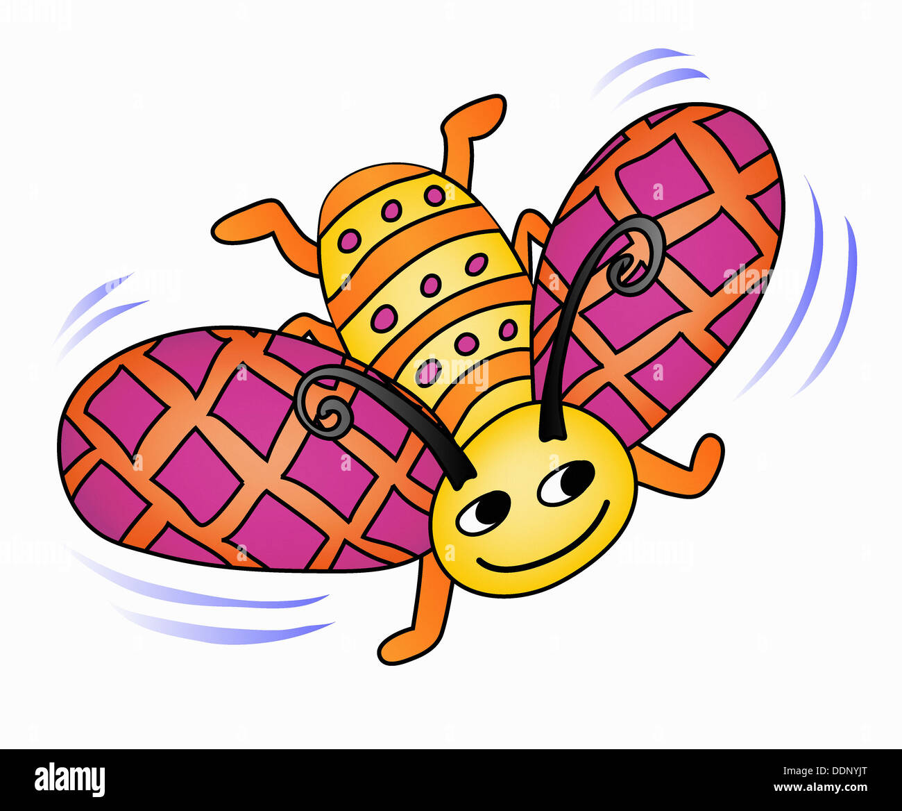 Whimsical flying insect Stock Photo - Alamy