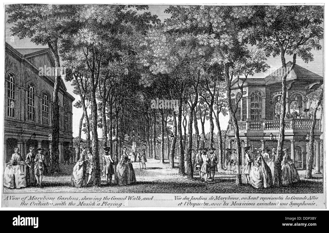 Marylebone Gardens, Marylebone, London, 1761. Artist: Anon