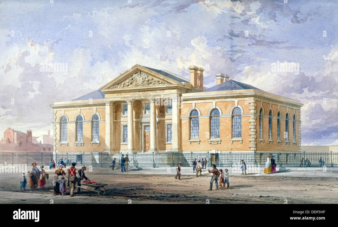 Lambeth Ragged School, Newport Street, Lambeth, London, 1851. Artist: Anon Stock Photo