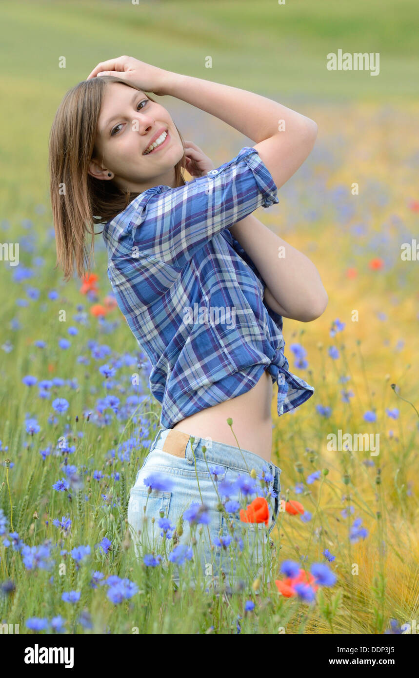 Person standing field field hi-res stock photography and images - Alamy