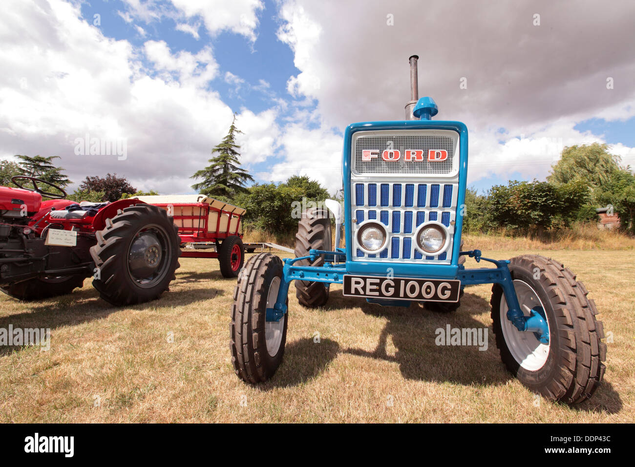 Vintage classic Ford Tractor, Suffolk UK Stock Photo