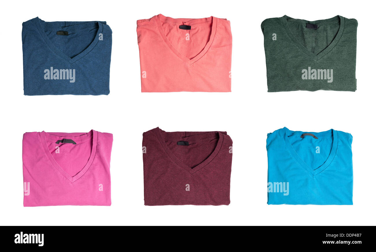 Multi Color Shirt White t shot hi-res stock photography and images - Alamy