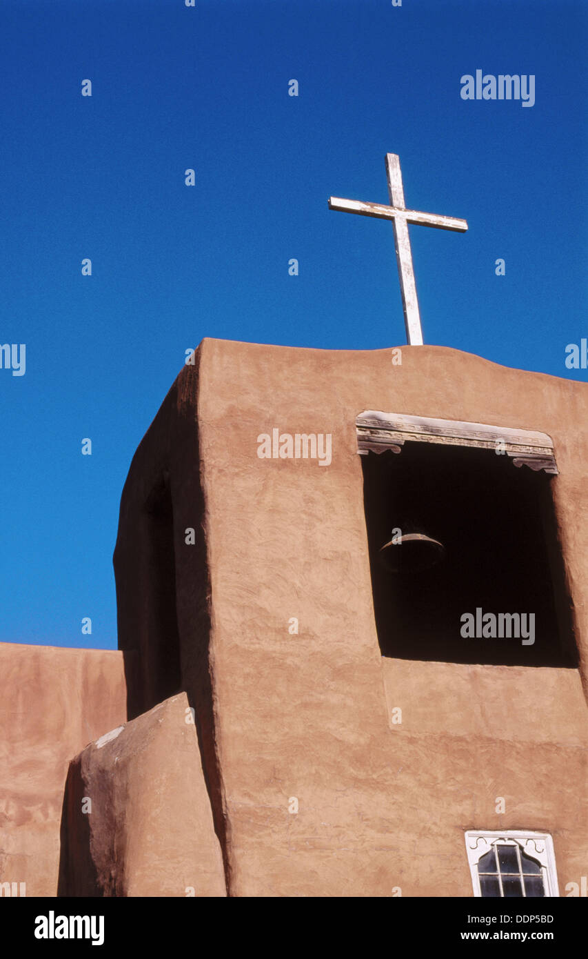 Adobe chapel built by Tlaxcala Indians. Oldest Mission Church in the