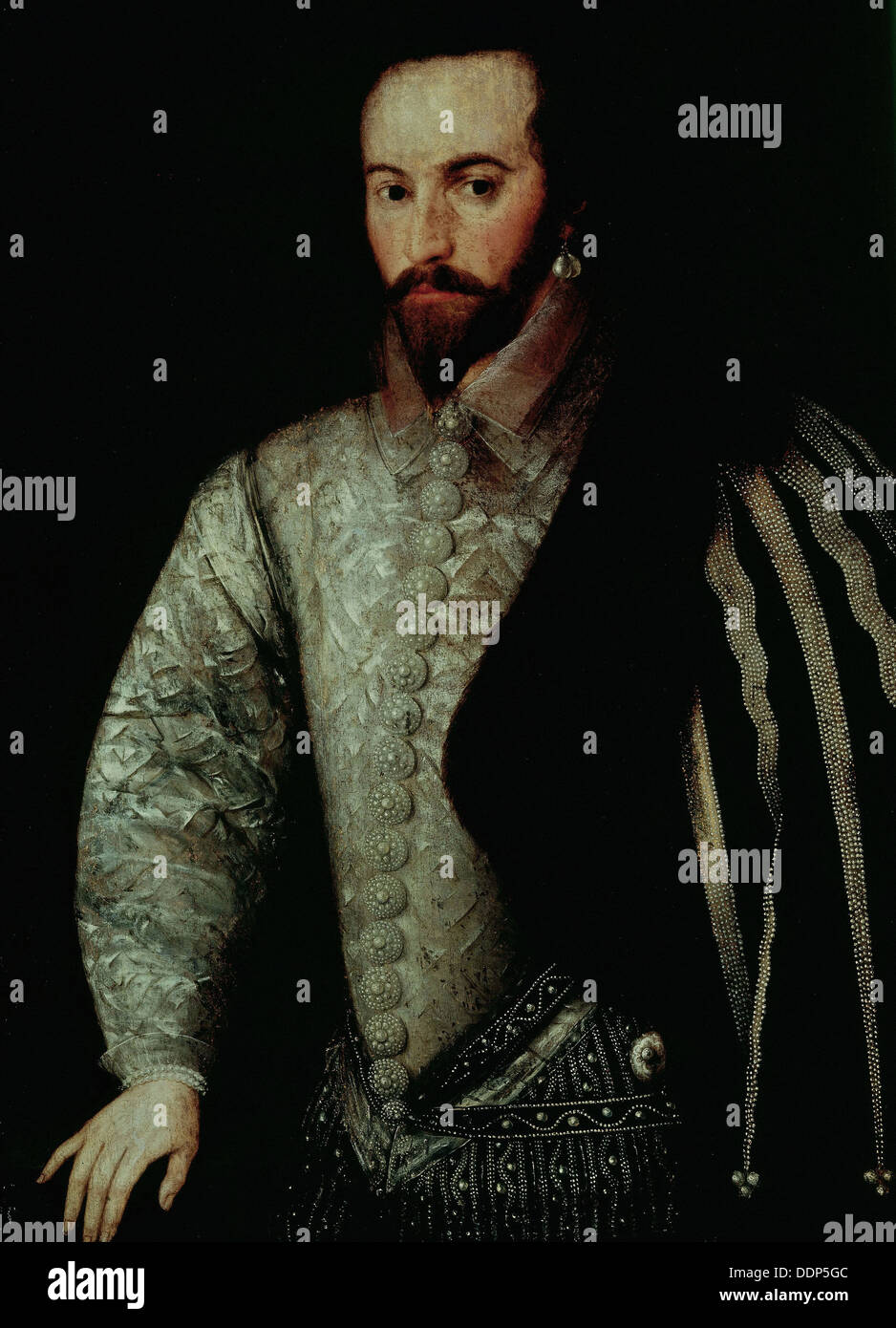 Anonymous - Portrait of Sir Walter Raleigh Stock Photo