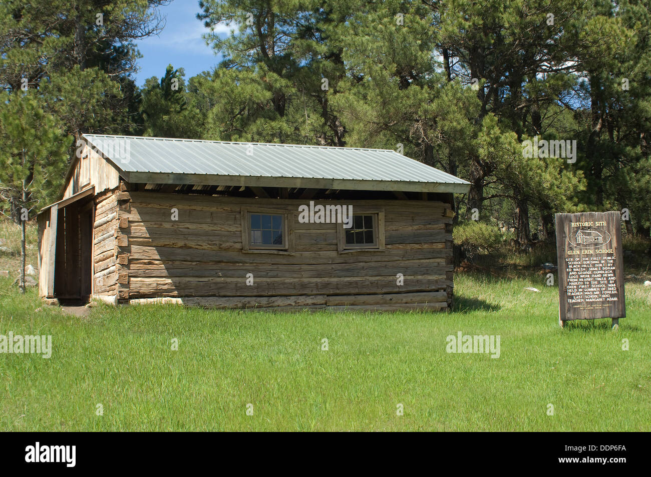 Glen Erin, a oneroom schoolhouse in the Black Hills, South Dakota