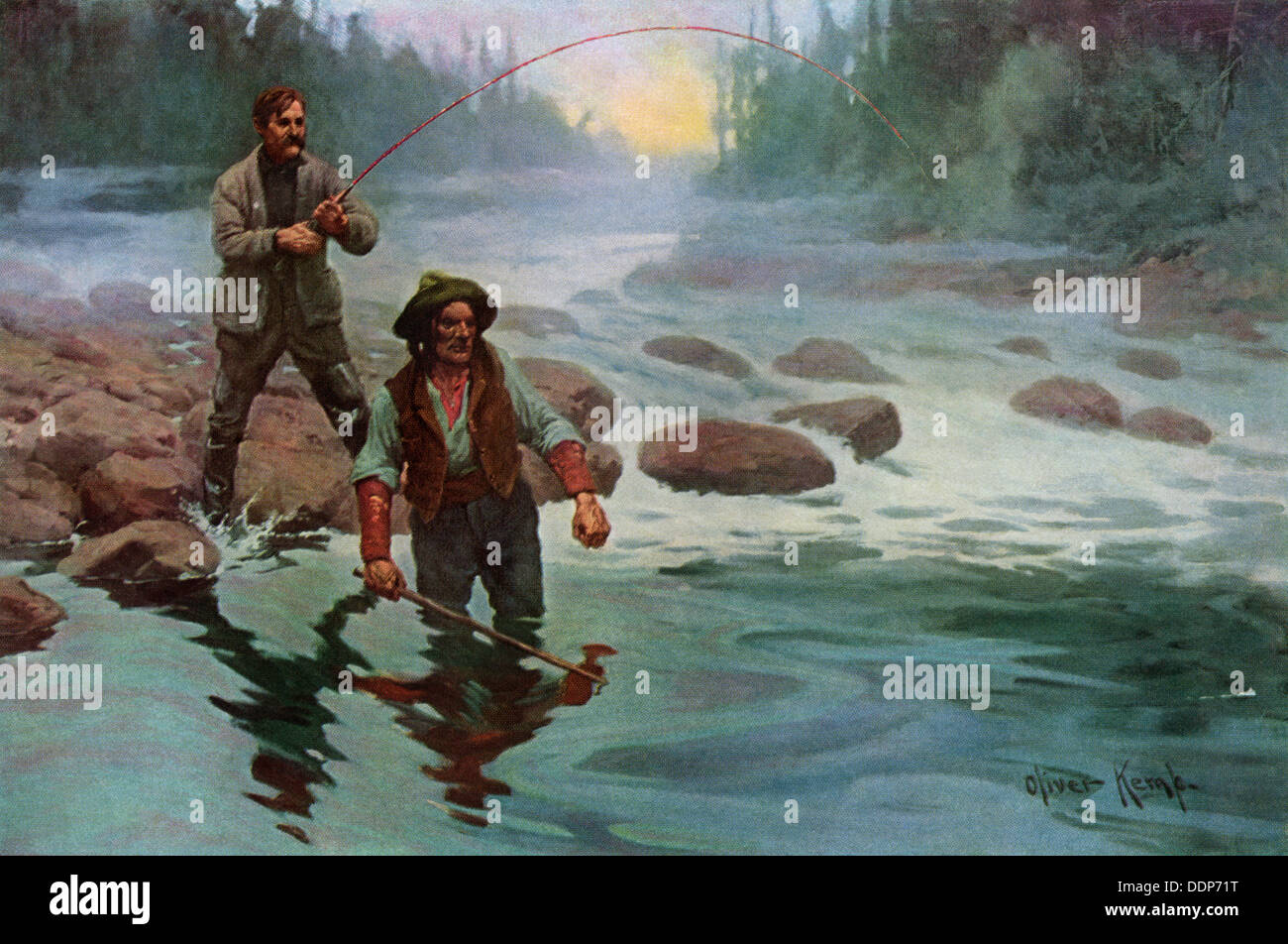 Vintage fly fisherman hi-res stock photography and images - Alamy