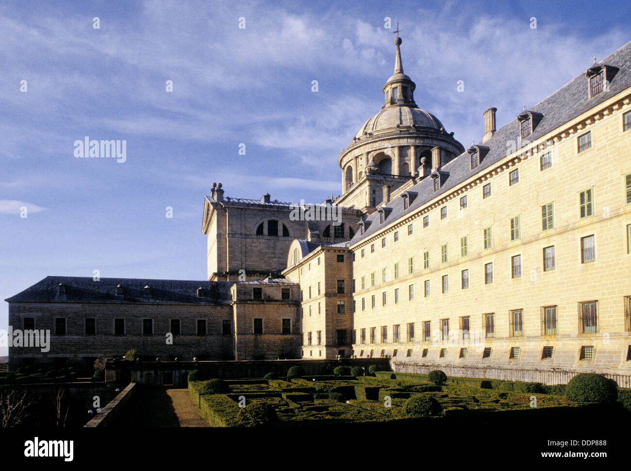 San Lorenzo del Escorial monastery. Madrid. Spain Stock Photo