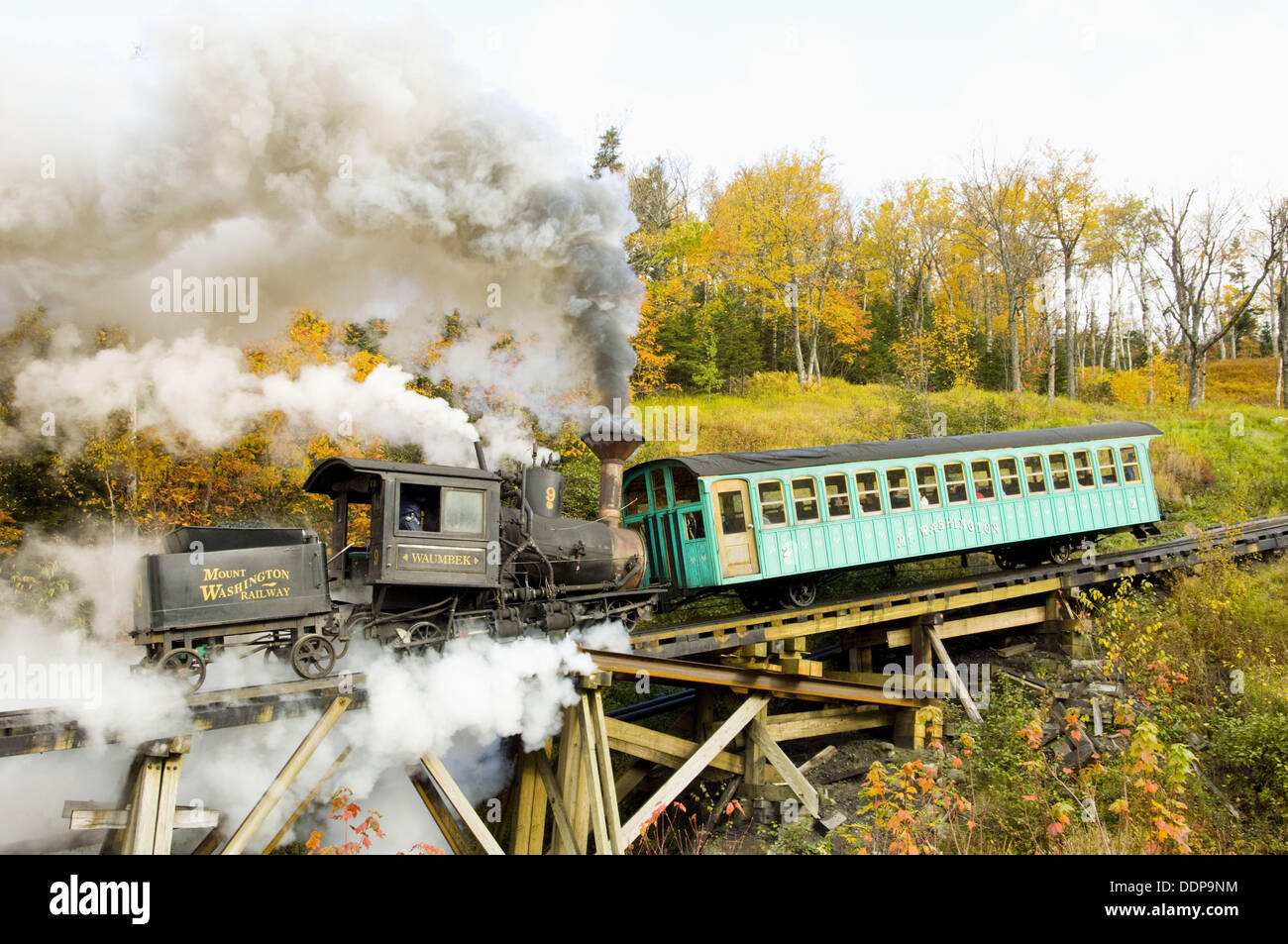 The Mount Washington Cog Railway in New Hampshire, USA Stock Photo Alamy