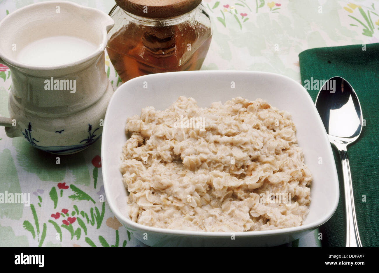 Oatmeal, breakfast cereal Stock Photo Alamy