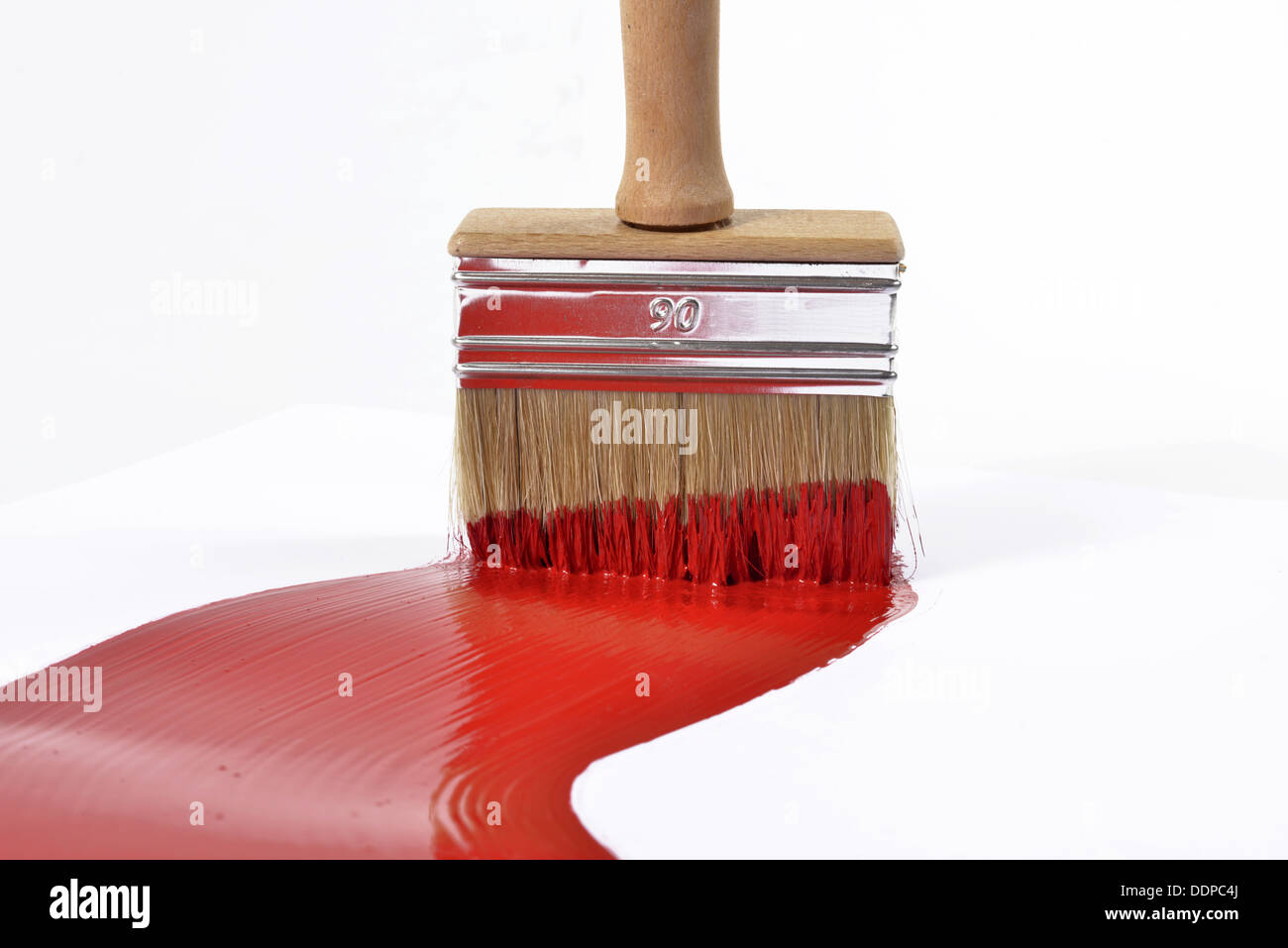 Red paint brush strokes hires stock photography and images Alamy