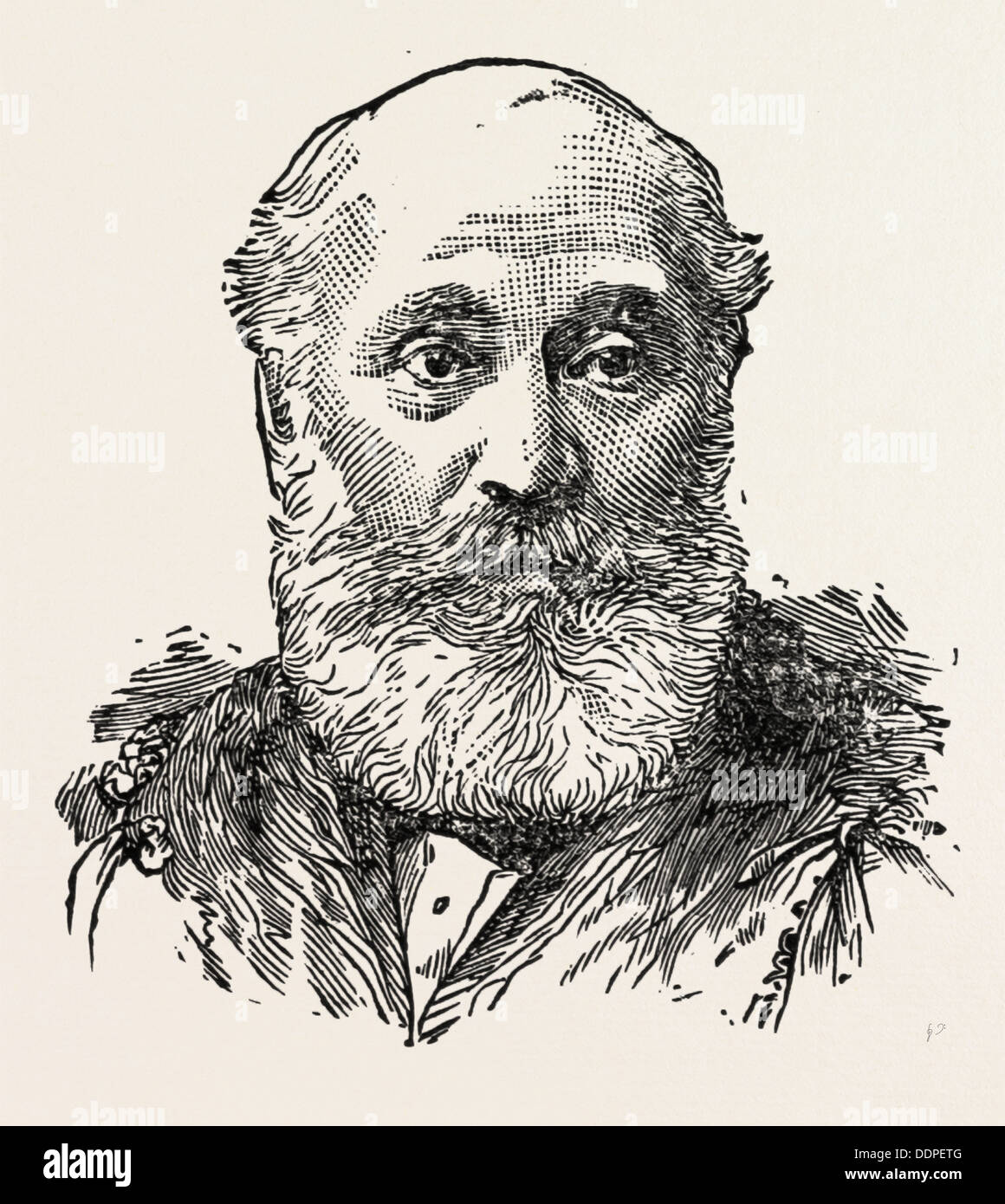 MR. HANDEL COSSHAM M.P. for East Bristol, engraving 1890, UK, U.K., Britain, British, Europe, United Kingdom, Great Britain Stock Photo