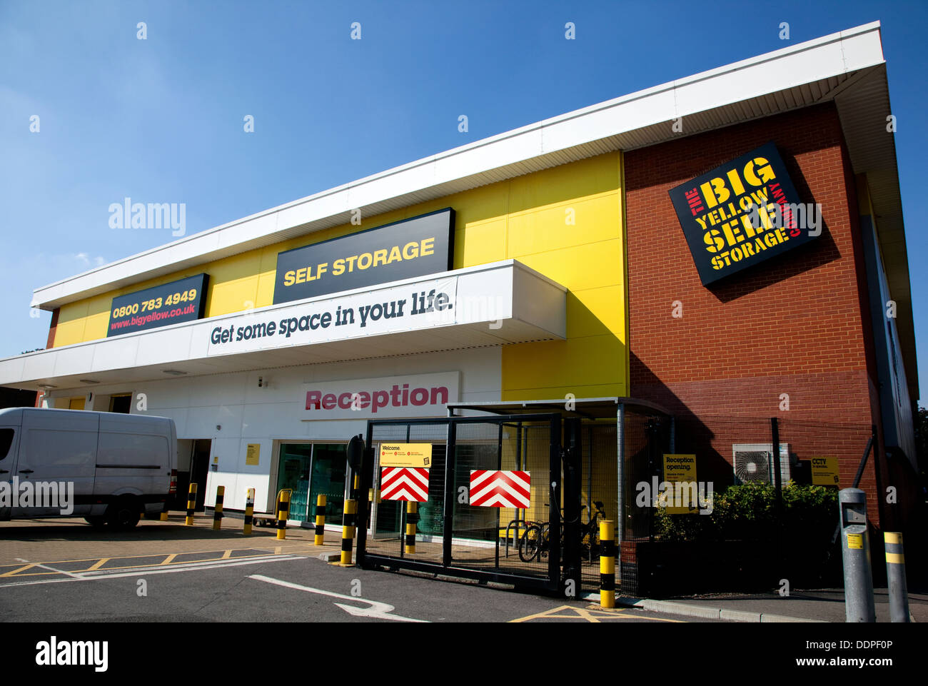 Big Yellow self-storage facility in Oval, South London Stock Photo