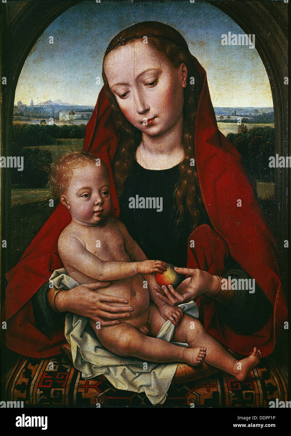 The Virgin and child, 1480-1490. Artist: Memling, Hans (1433/40-1494) Stock Photo